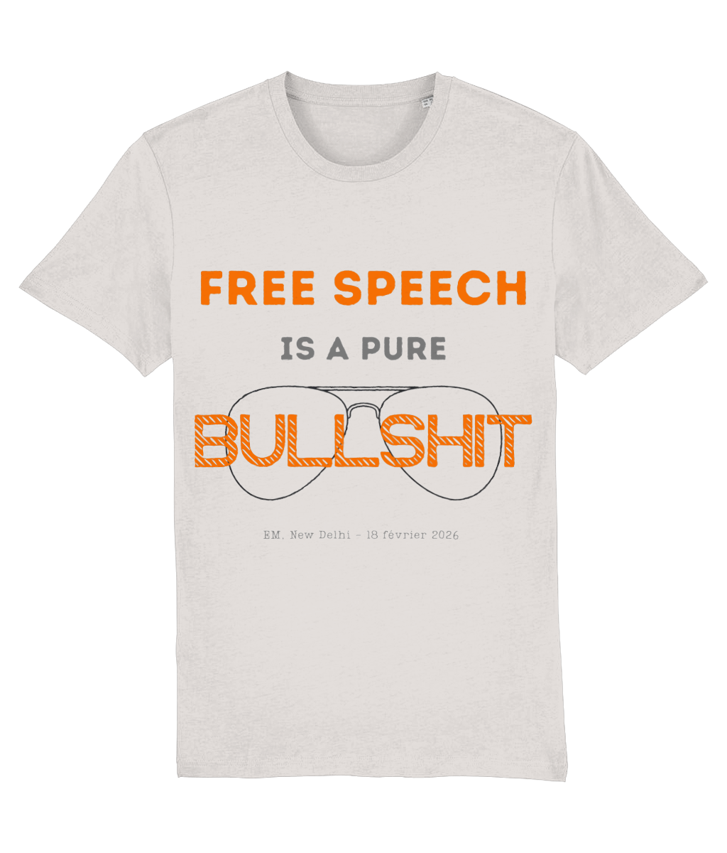 Free speech is bullshit | couleurs claires | modèle Crafter (unisexe)